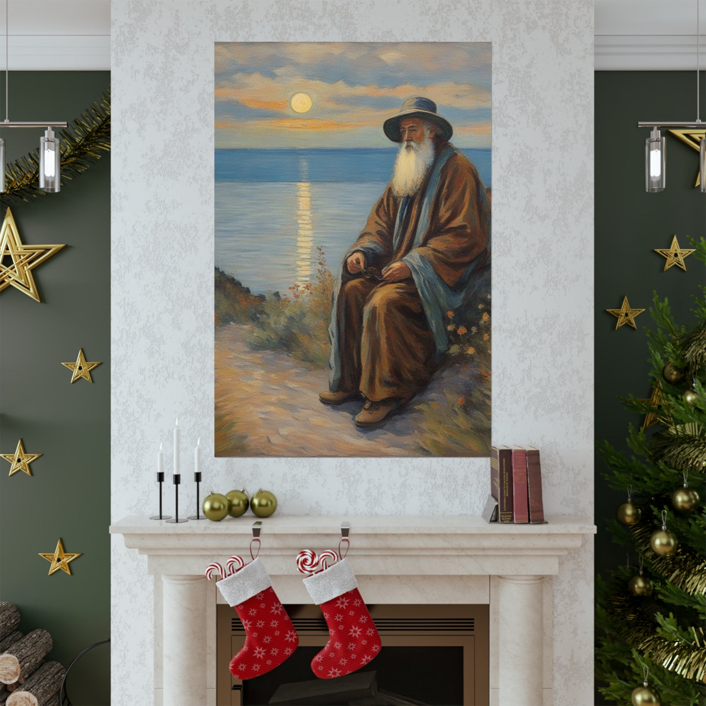 "Claude Monet Inspired Hermit Poster Print - Home Decor Art". by PenPencilArt