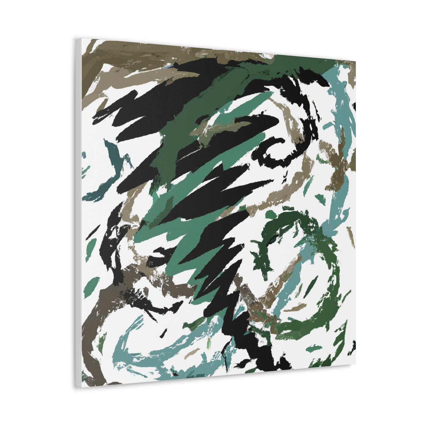 "Texas Tornado Jackson Pollock-Style Canvas Print" by PenPencilArt