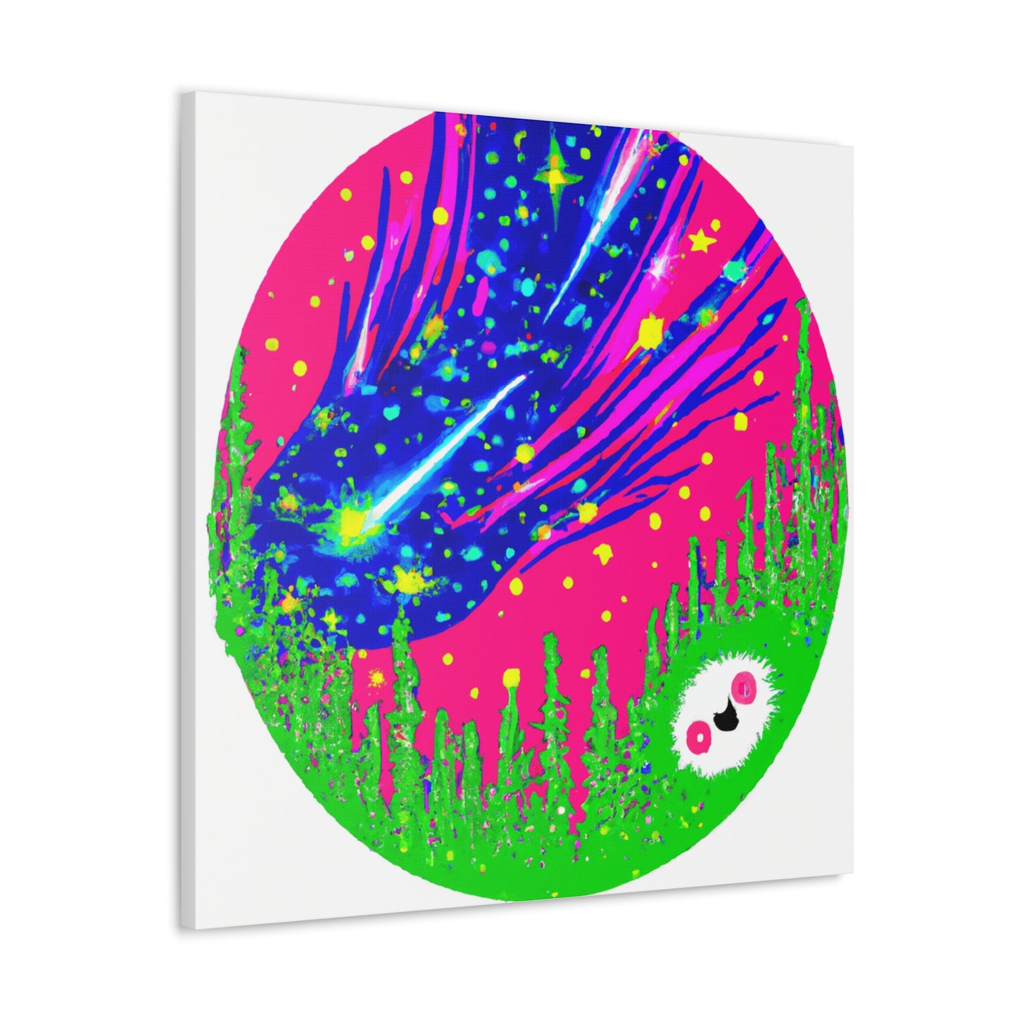 "Takashi Murakami Inspired Aurora Borealis Canvas Print" by PenPencilArt