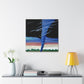 "Texas Tornado Canvas Print | Inspired by Clyfford Still" by PenPencilArt