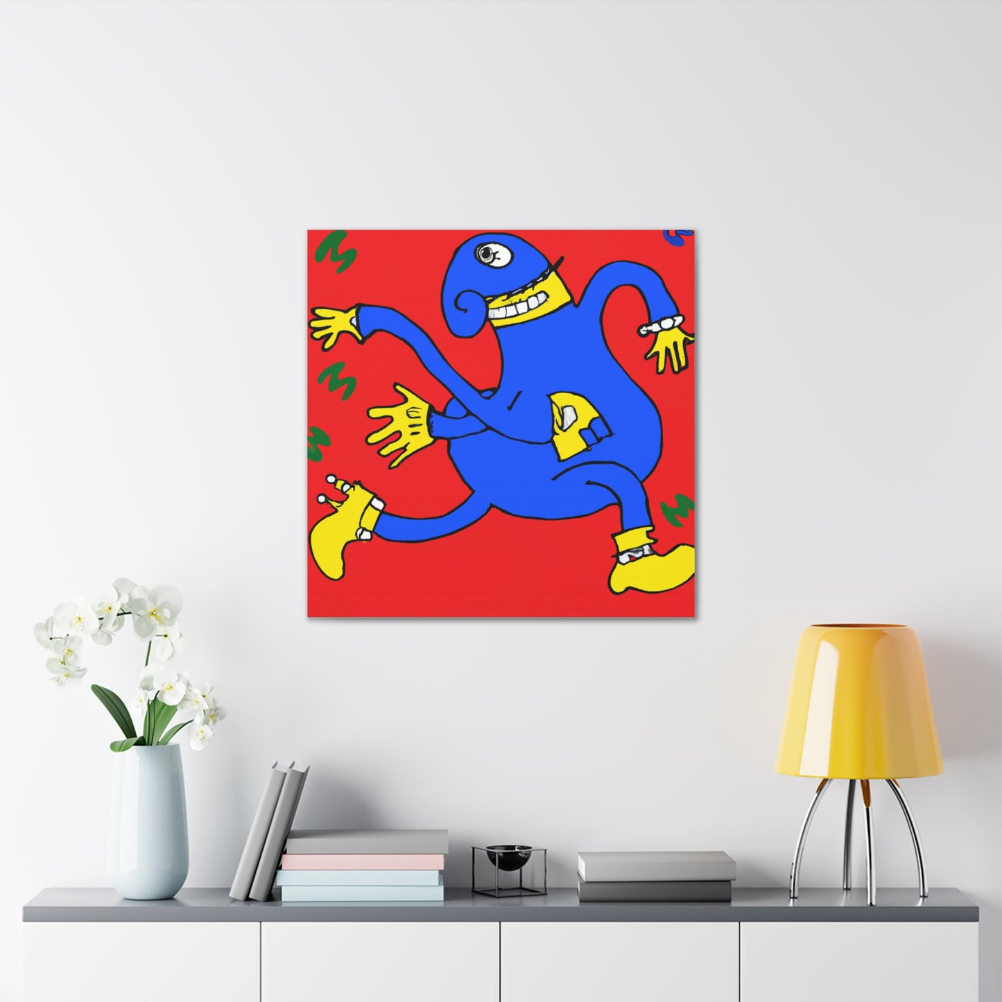 "Embrace New Beginnings with an Artistic Inspired Canvas Print by Keith Haring" by PenPencilArt