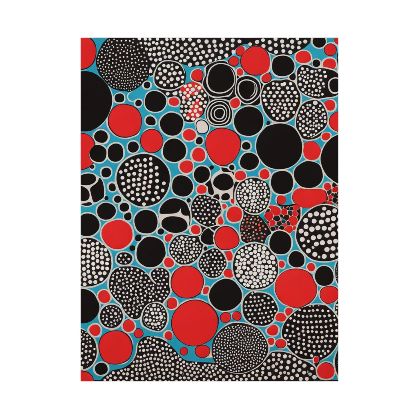 "Justice Poster Print by Yayoi Kusama - Bold and Eye-Catching Artwork" by PenPencilArt