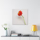 "Kazimir Malevich Inspiration: Hand-Painted Flower Canvas Print" by PenPencilArt