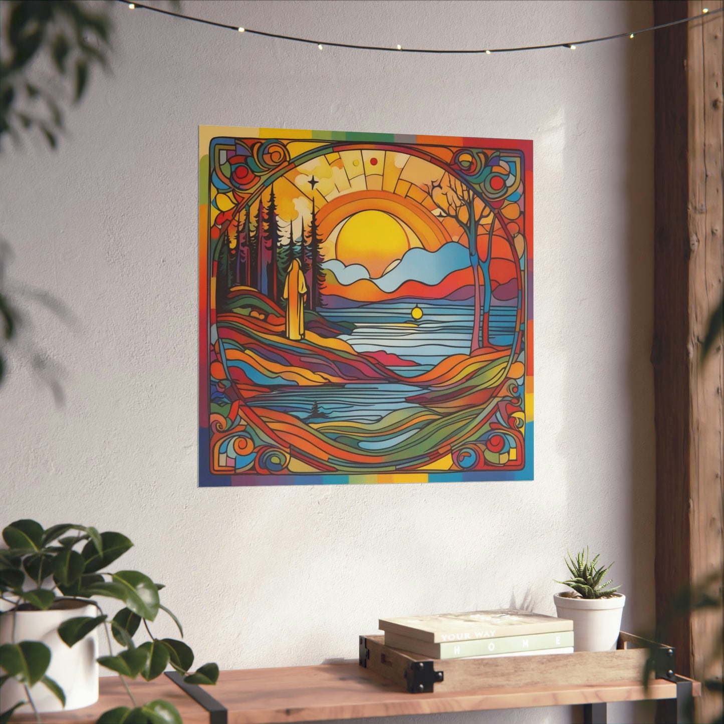 "The Hermit Poster Print Inspired by Peter Max Style" by PenPencilArt