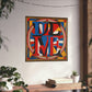 "Robert Indiana-Inspired Justice Poster Print" by PenPencilArt