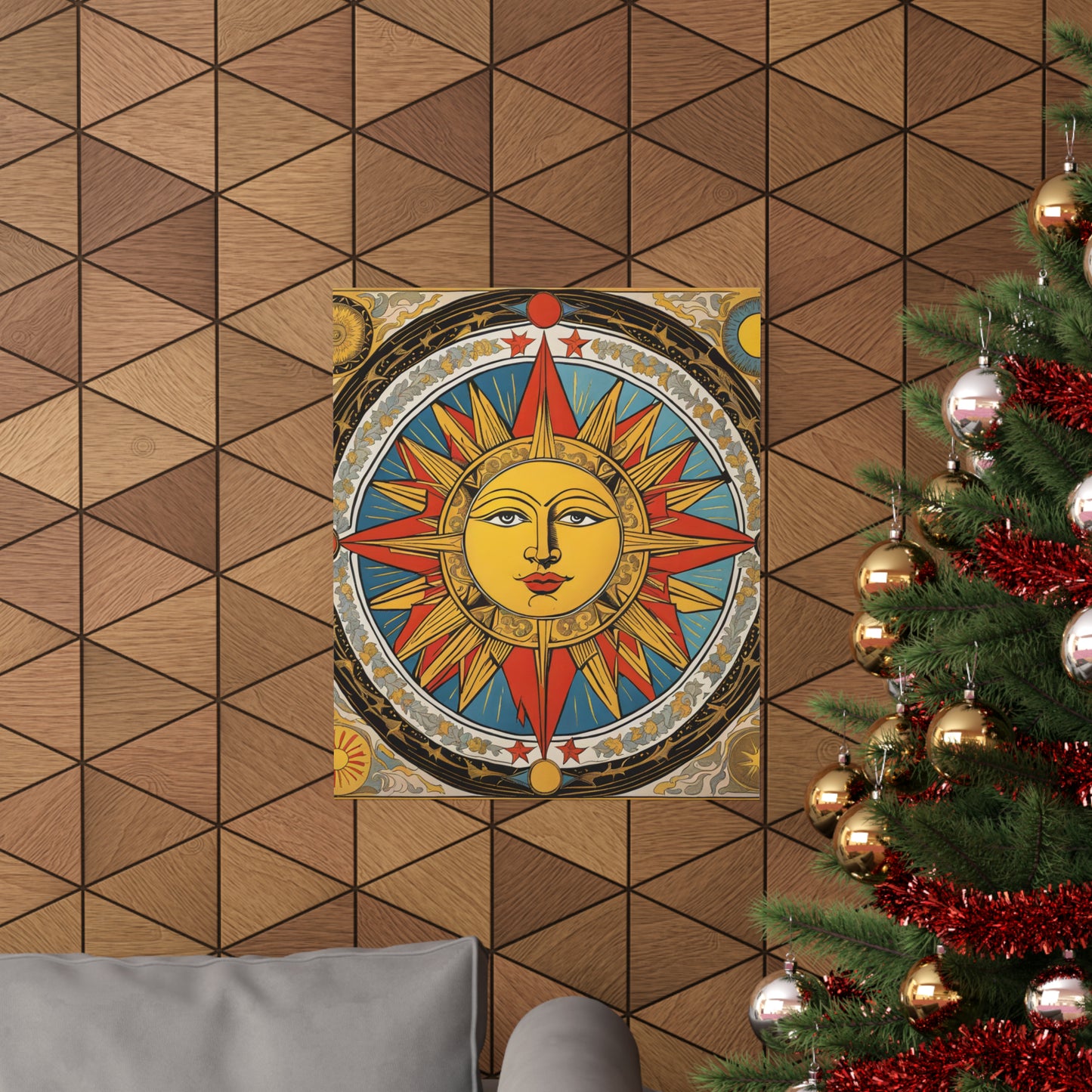 "Hariton Pushwagner-Style Sun Poster Print - Eye-Catching Wall Art" by PenPencilArt