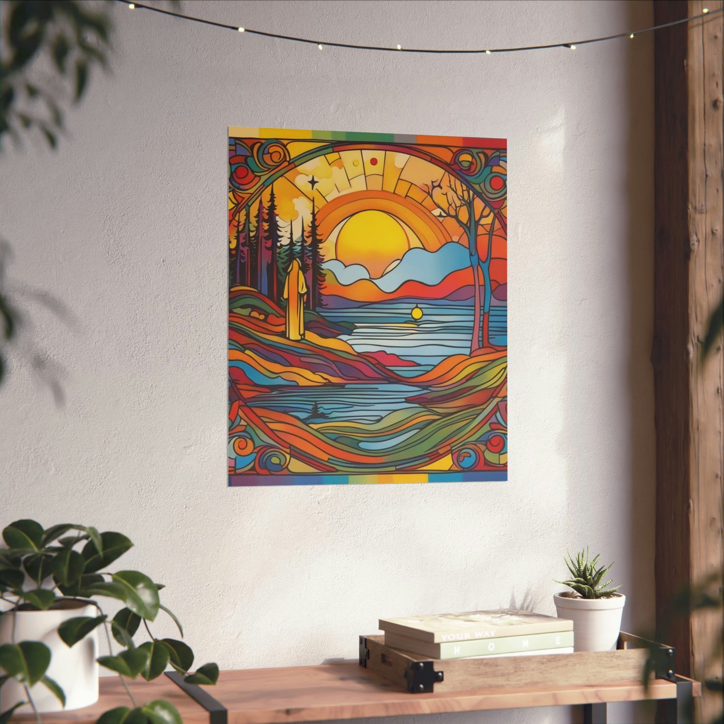 "The Hermit Poster Print Inspired by Peter Max Style" by PenPencilArt