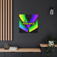 "Robert Indiana Styled Aurora Borealis Canvas Print" by PenPencilArt