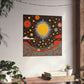 "Yayoi Kusama Inspired Sun Poster Print" by PenPencilArt