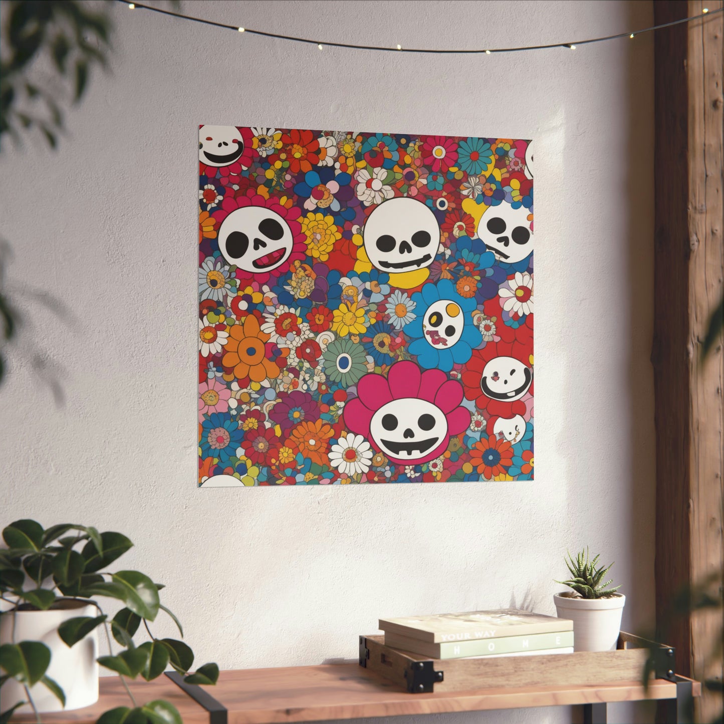 "Takashi Murakami-Inspired Death Print Poster" by PenPencilArt