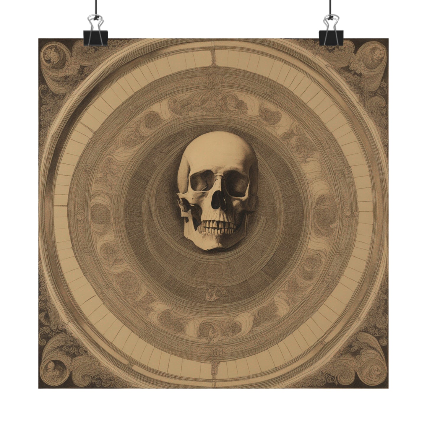 "A Stunning Poster Print of Death Inspired by Leonardo da Vinci" by PenPencilArt