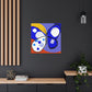 "Blue Butterfly Canvas Print Inspired by Wassily Kandinsky" by PenPencilArt