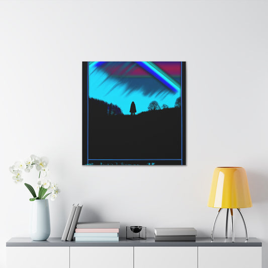 "Aurora Borealis Canvas Print in Mel Ramos Style!" by PenPencilArt