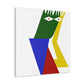 "Kazimir Malevich-Inspired 'The Fool' Canvas Print - Embrace New Beginnings with Naiveté" by PenPencilArt