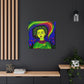 "Aurora Borealis Canvas Print in Frida Kahlo-Inspired Style" by PenPencilArt