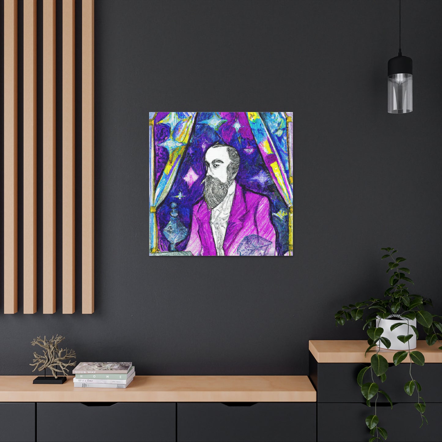 "Magician Art Canvas Print Inspired by Jasper Johns" by PenPencilArt