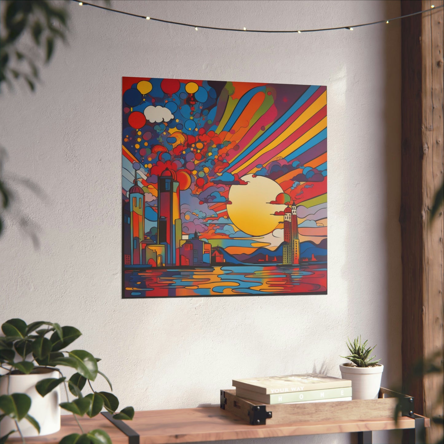 "Creating Art with a Peter Max-Inspired Style: Death Poster Print" by PenPencilArt