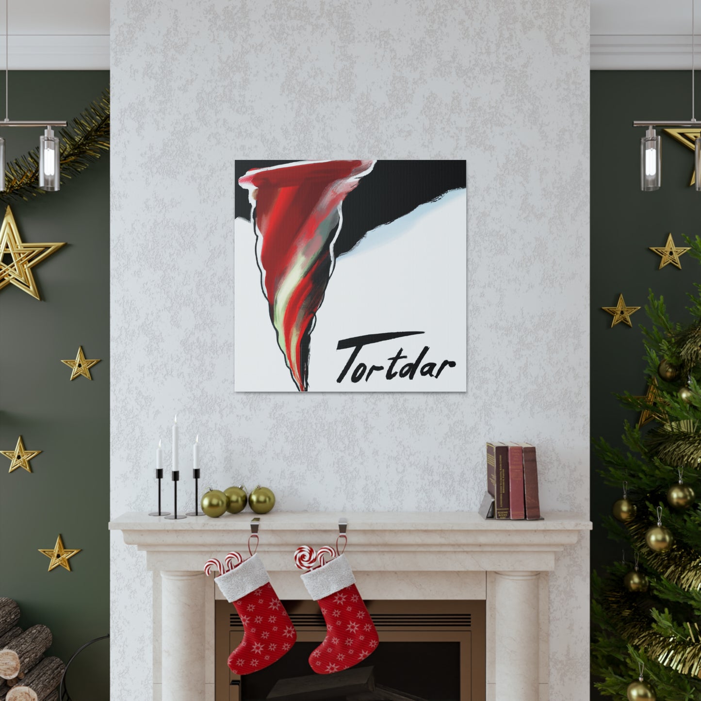 "Texas Tornado Canvas Print Inspired by Georgia O'Keeffe" by PenPencilArt