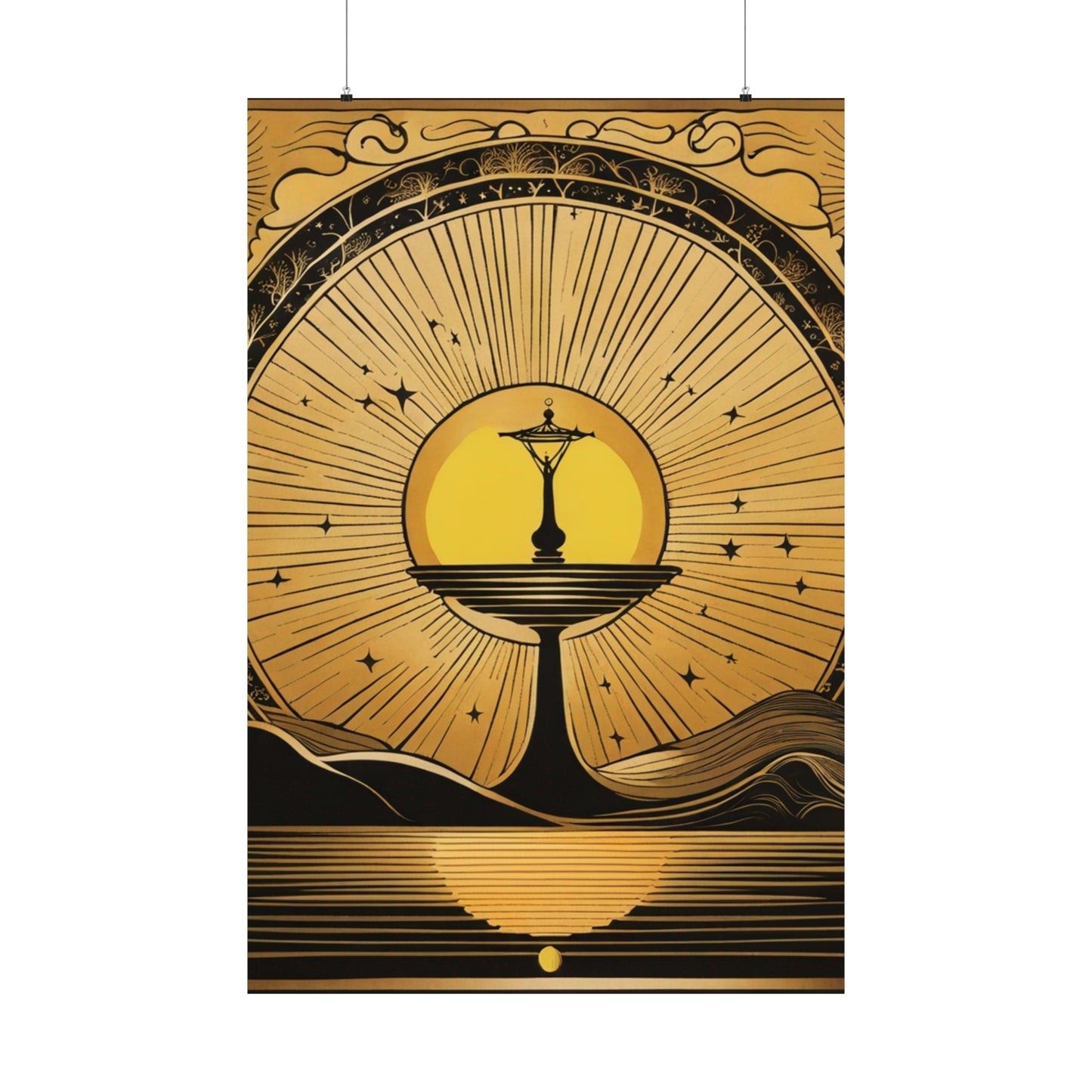 "Salvador Dalí Inspired 'The Sun' Poster Prints" by PenPencilArt