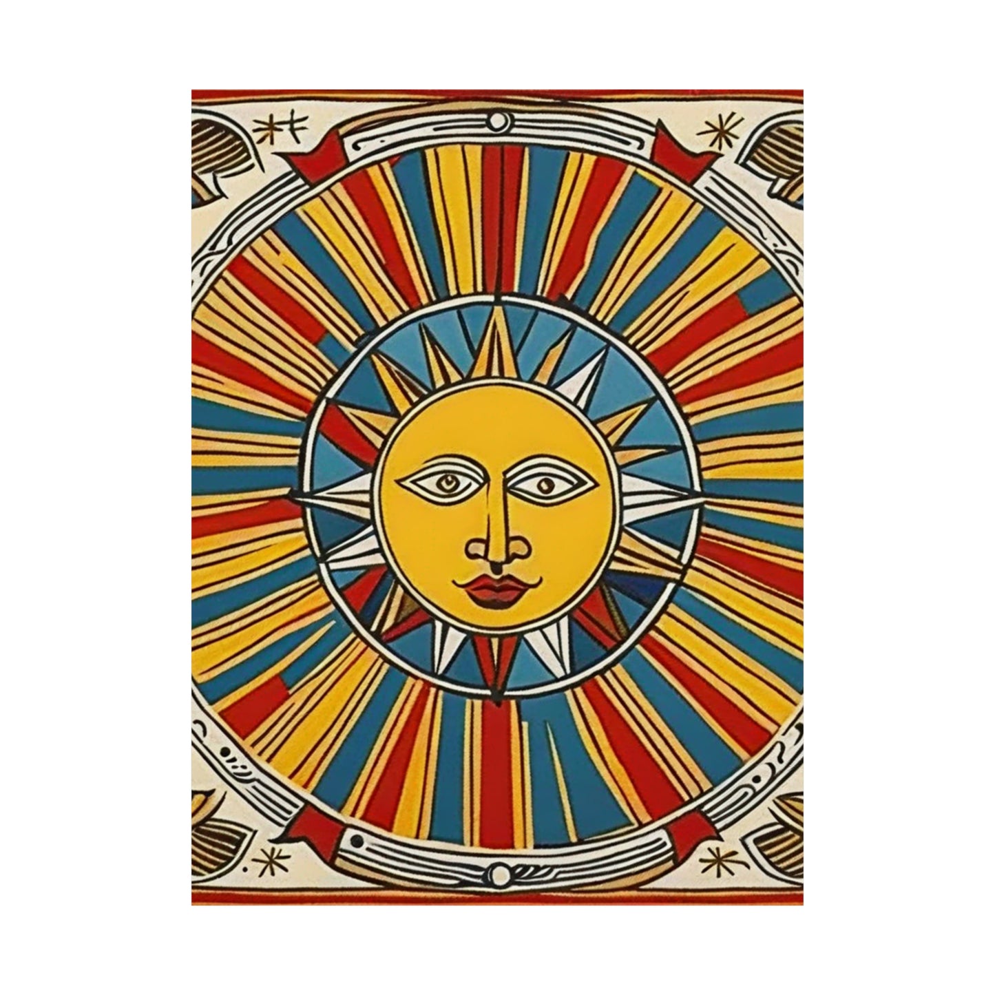 "Pablo Picasso-Inspired 'The Sun' Poster Print" by PenPencilArt