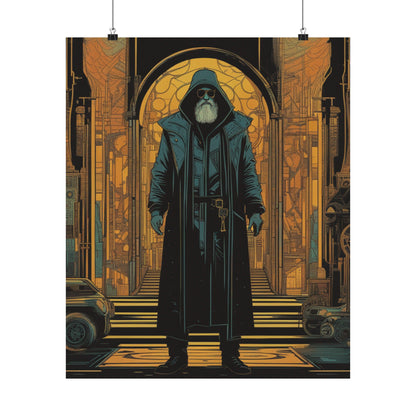 "Neo-Figurative Cyberpunk Style Hermitin Poster Print" by PenPencilArt