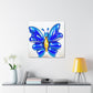 "Jeff Koons-Inspired Blue Butterfly Canvas Prints" by PenPencilArt