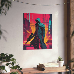 Justice Poster Prints with Cyberpunk and Neo-Figurative Styles by PenPencilArt