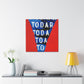 "Texas Tornado Canvas Print Inspired by Jasper Johns" by PenPencilArt