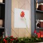 "Kazimir Malevich Inspiration: Hand-Painted Flower Canvas Print" by PenPencilArt