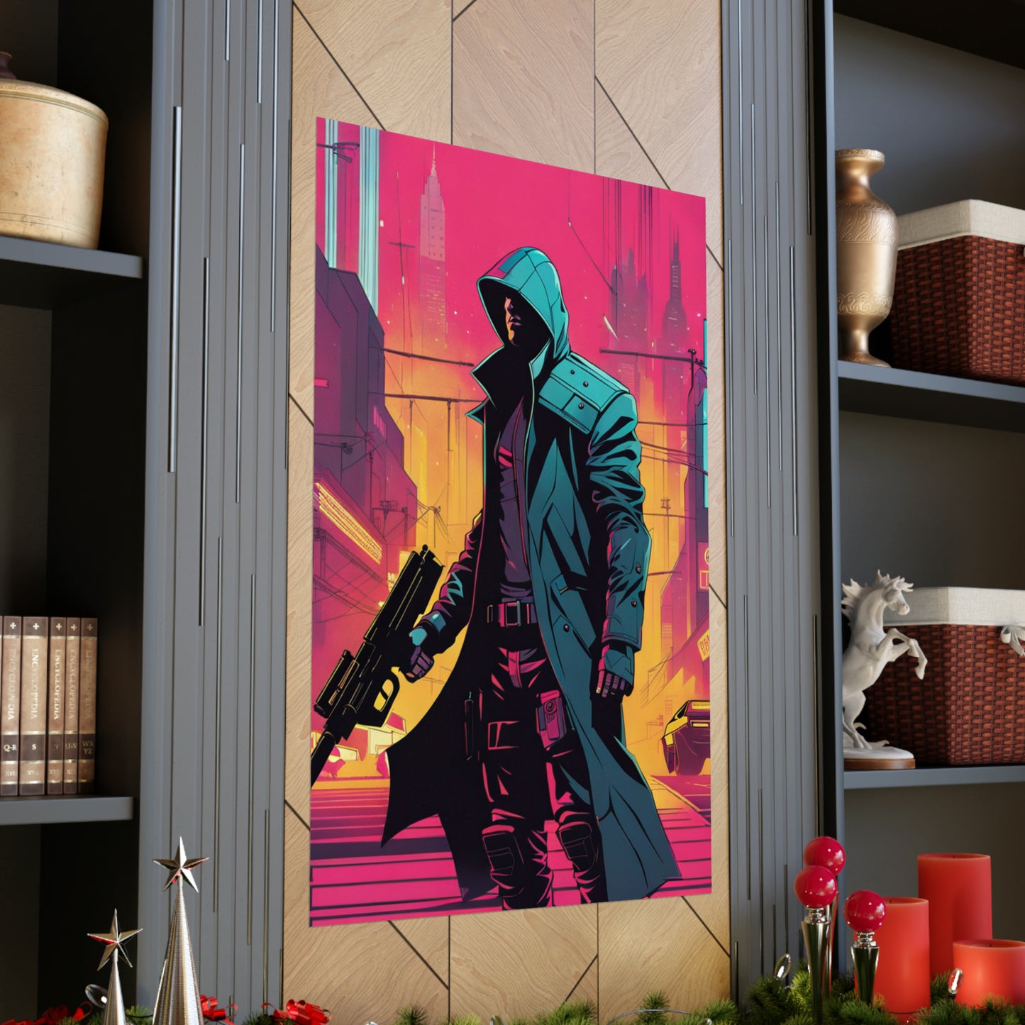 Justice Poster Prints with Cyberpunk and Neo-Figurative Styles by PenPencilArt