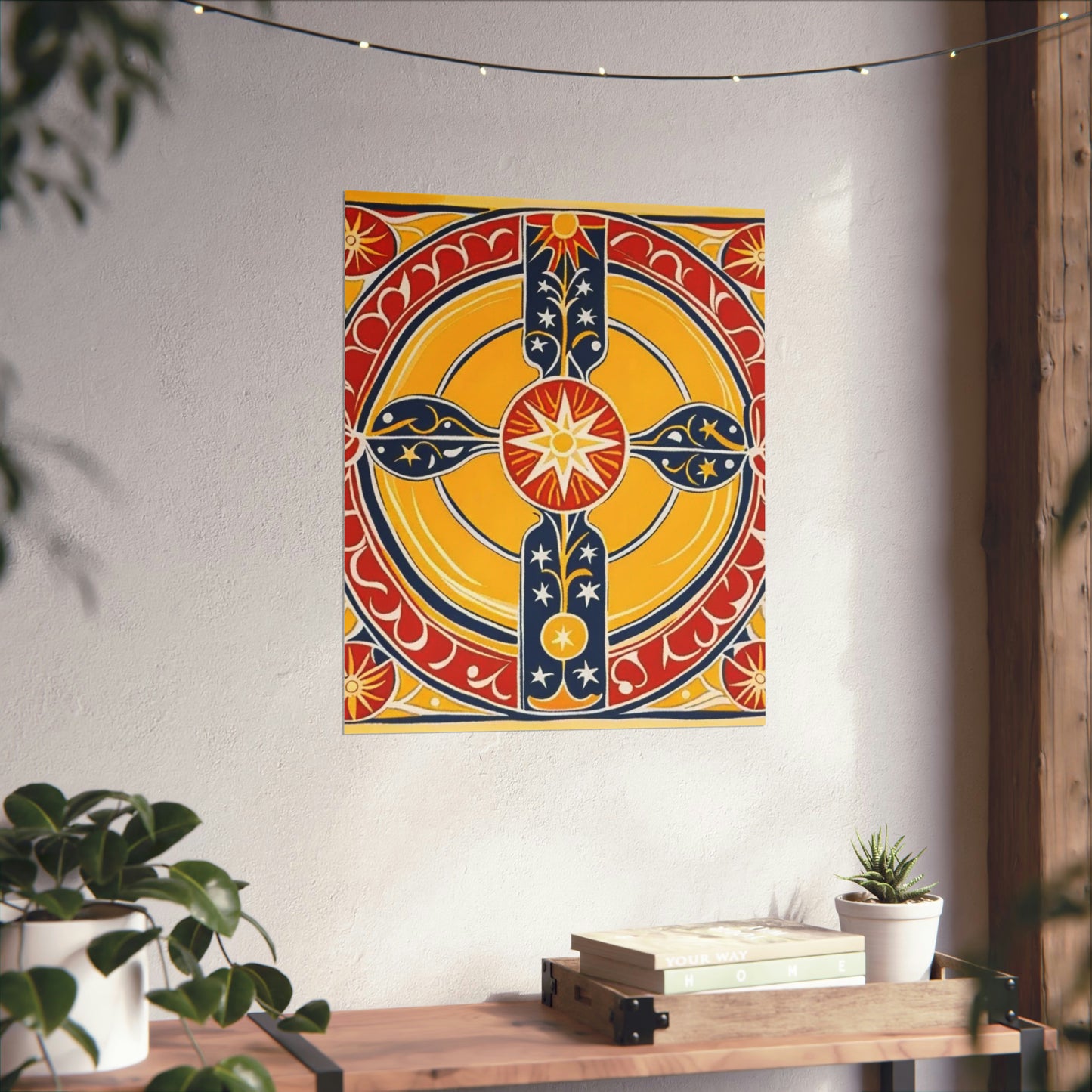 "Fine Art Wall Print: The Sun in a Henri Matisse-Inspired Style" by PenPencilArt