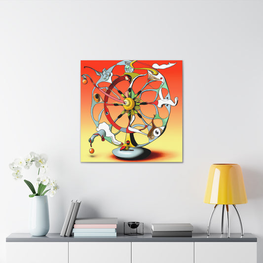 "Salvador Dalí-Style Fortune Canvas Print Art" by PenPencilArt