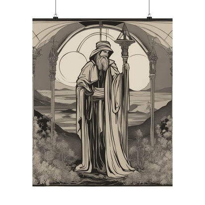 "The Hermit in a James Gill-Inspired Poster Art Print" by PenPencilArt