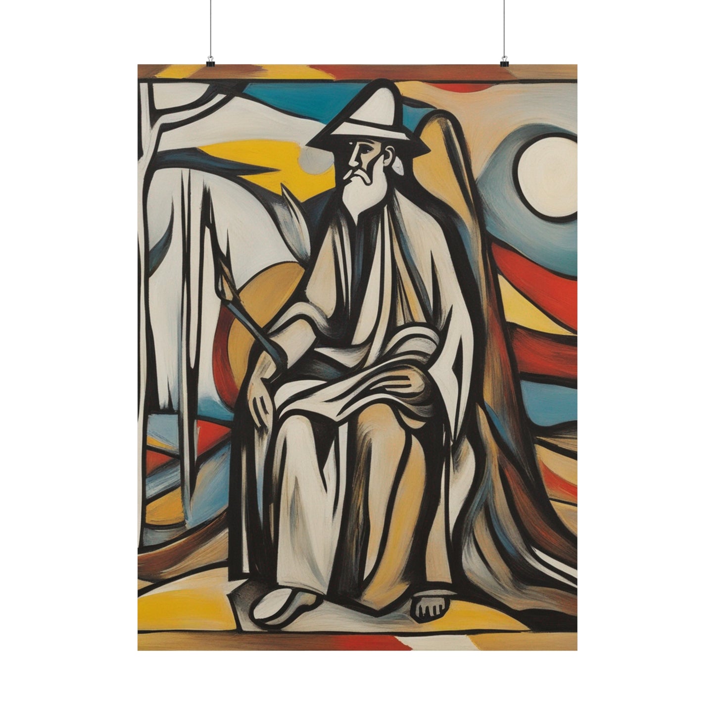 "Style-Inspired Poster Print: Willem de Kooning's "The Hermit" by PenPencilArt