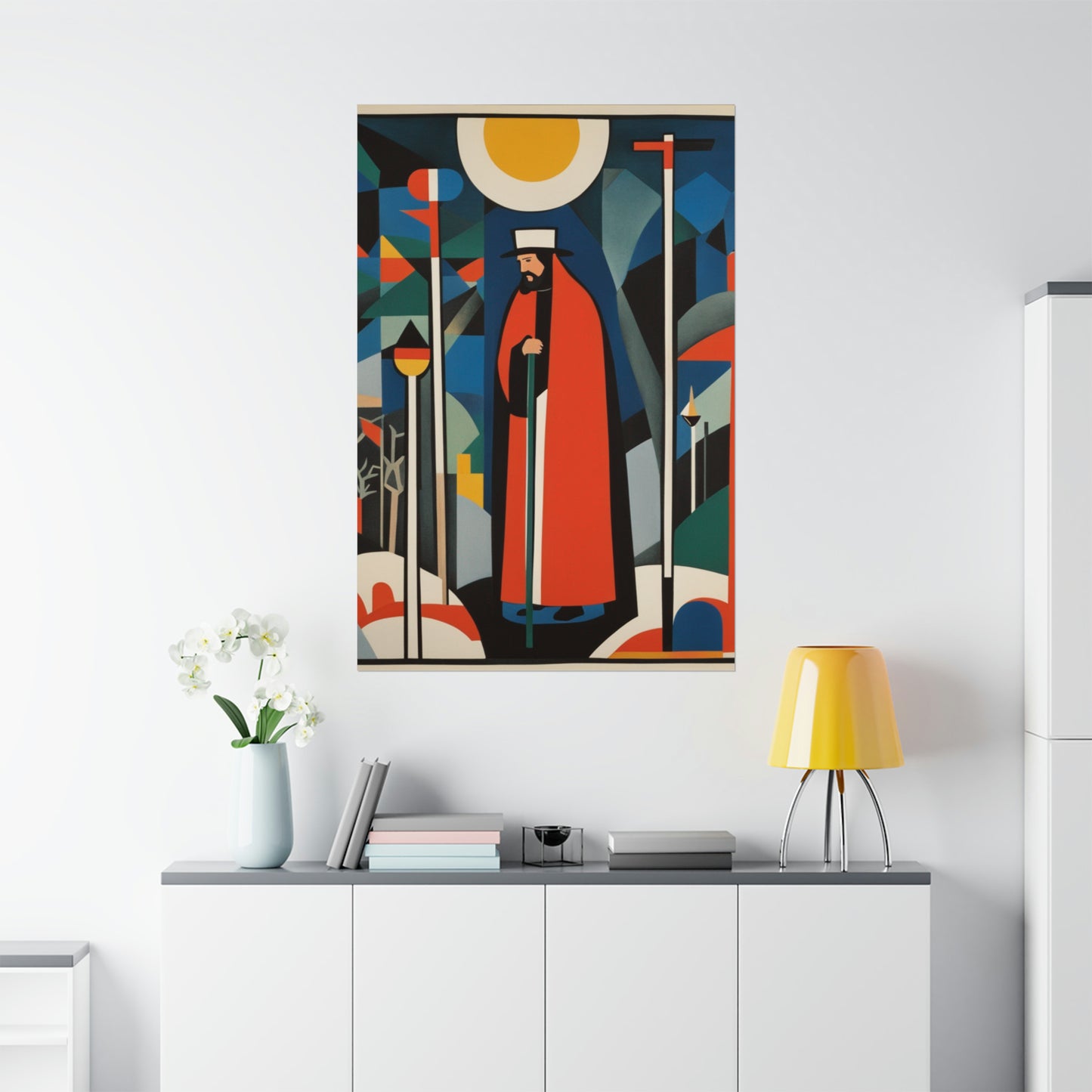 "Kazimir Malevich-Inspired The Hermitin Poster Print" by PenPencilArt