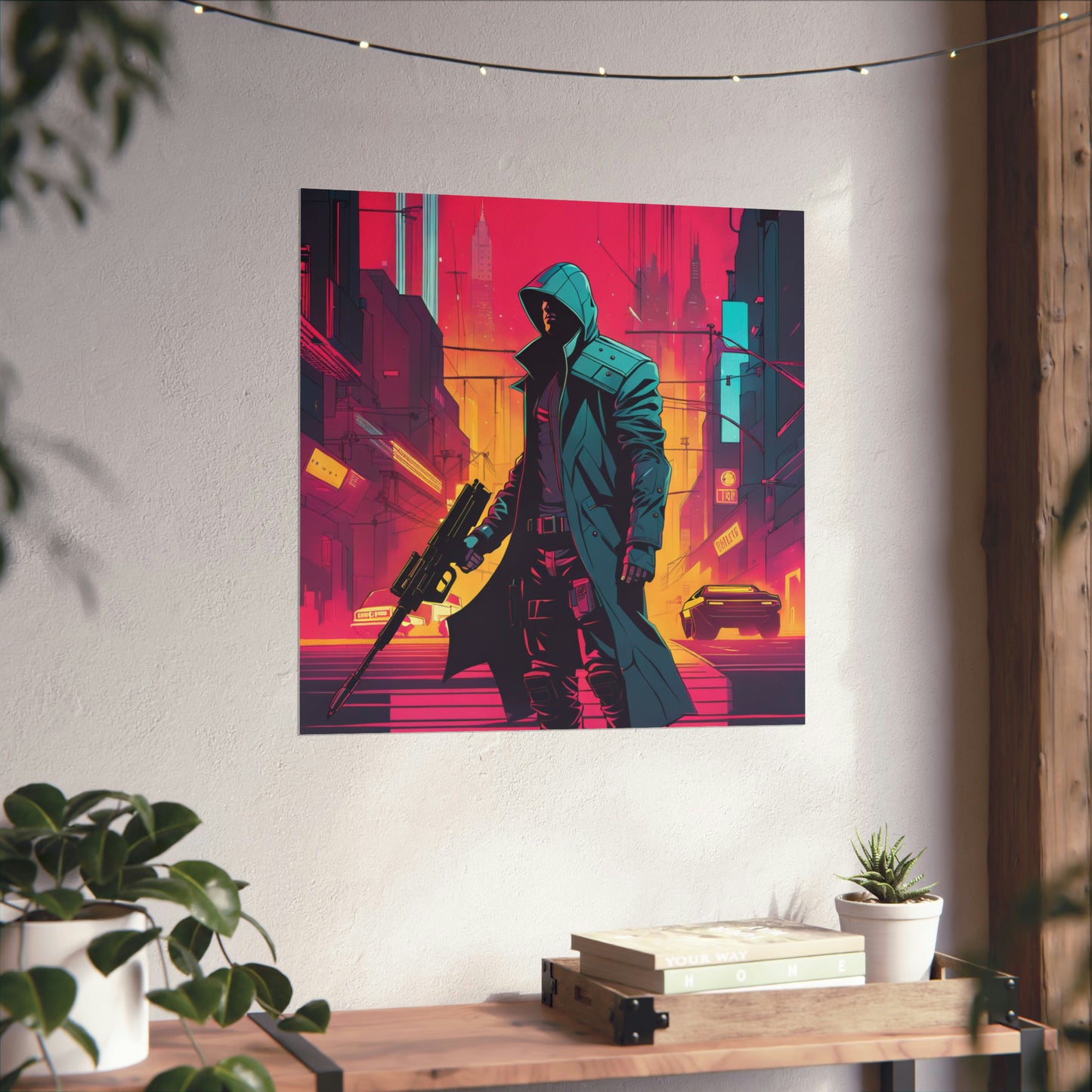 Justice Poster Prints with Cyberpunk and Neo-Figurative Styles by PenPencilArt