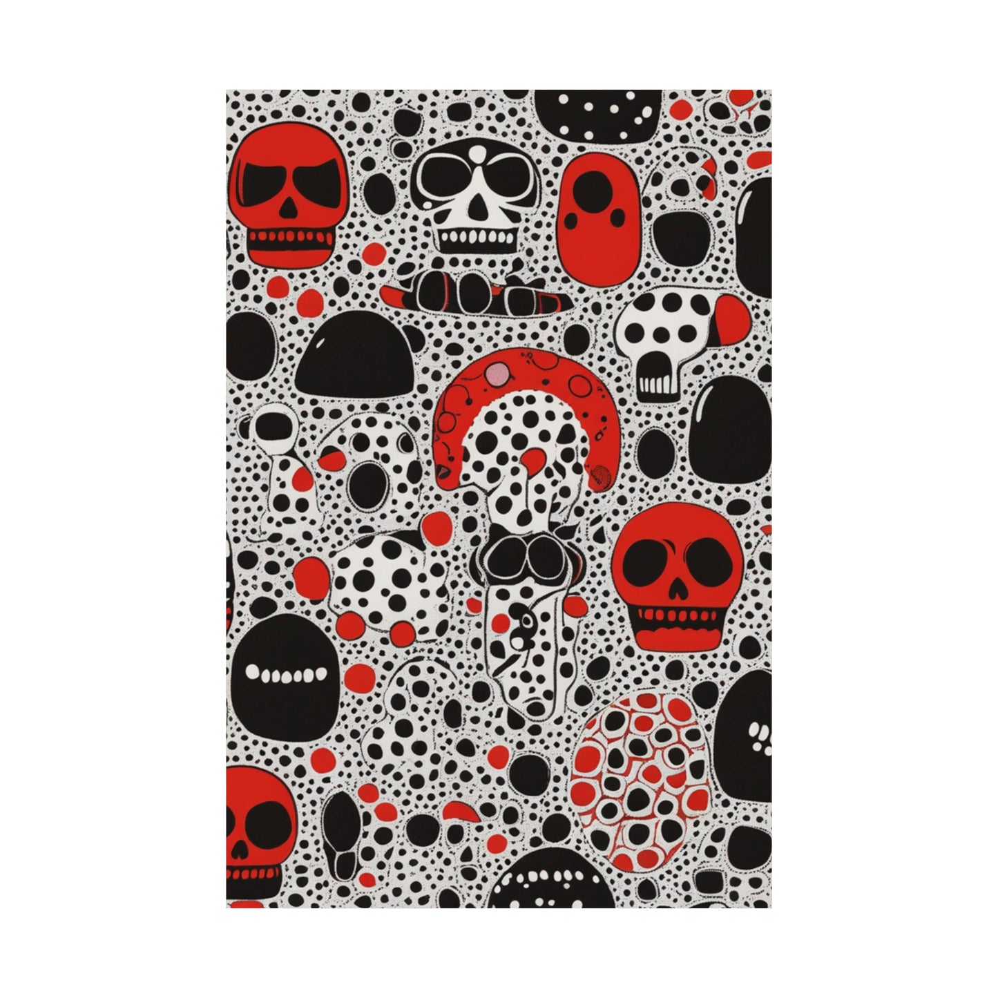 "Yayoi Kusama-Inspired 'Death' Poster Prints" by PenPencilArt