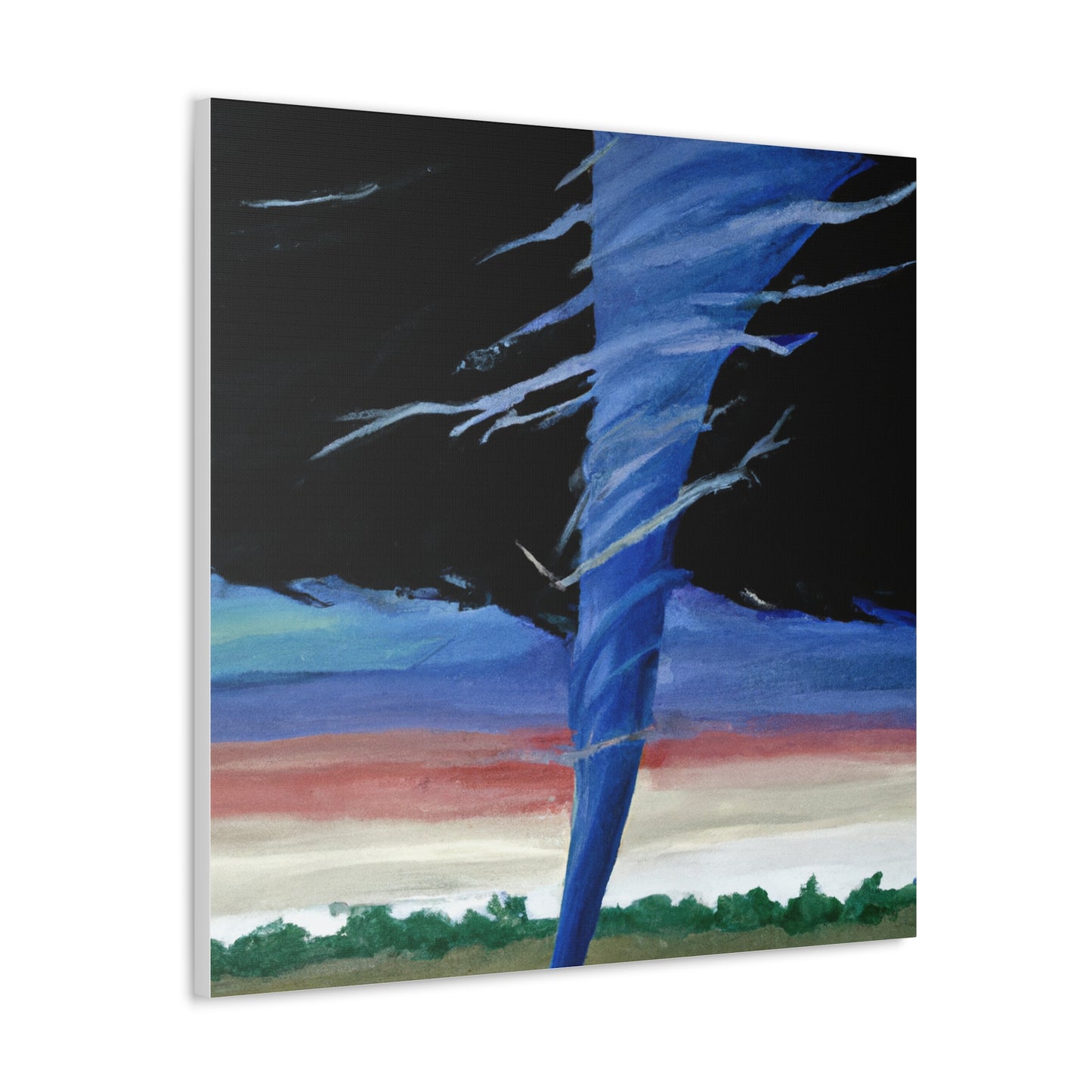 "Texas Tornado Canvas Print | Inspired by Clyfford Still" by PenPencilArt