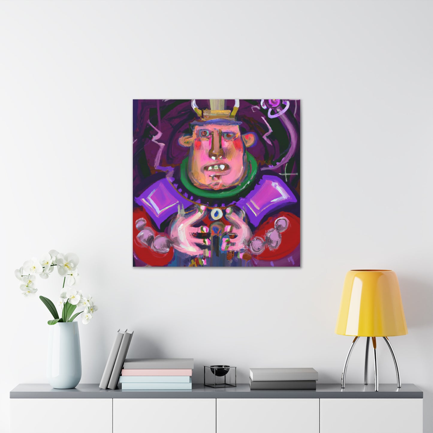 "Magician Art Canvas Print Inspired by Wassily Kandinsky" by PenPencilArt