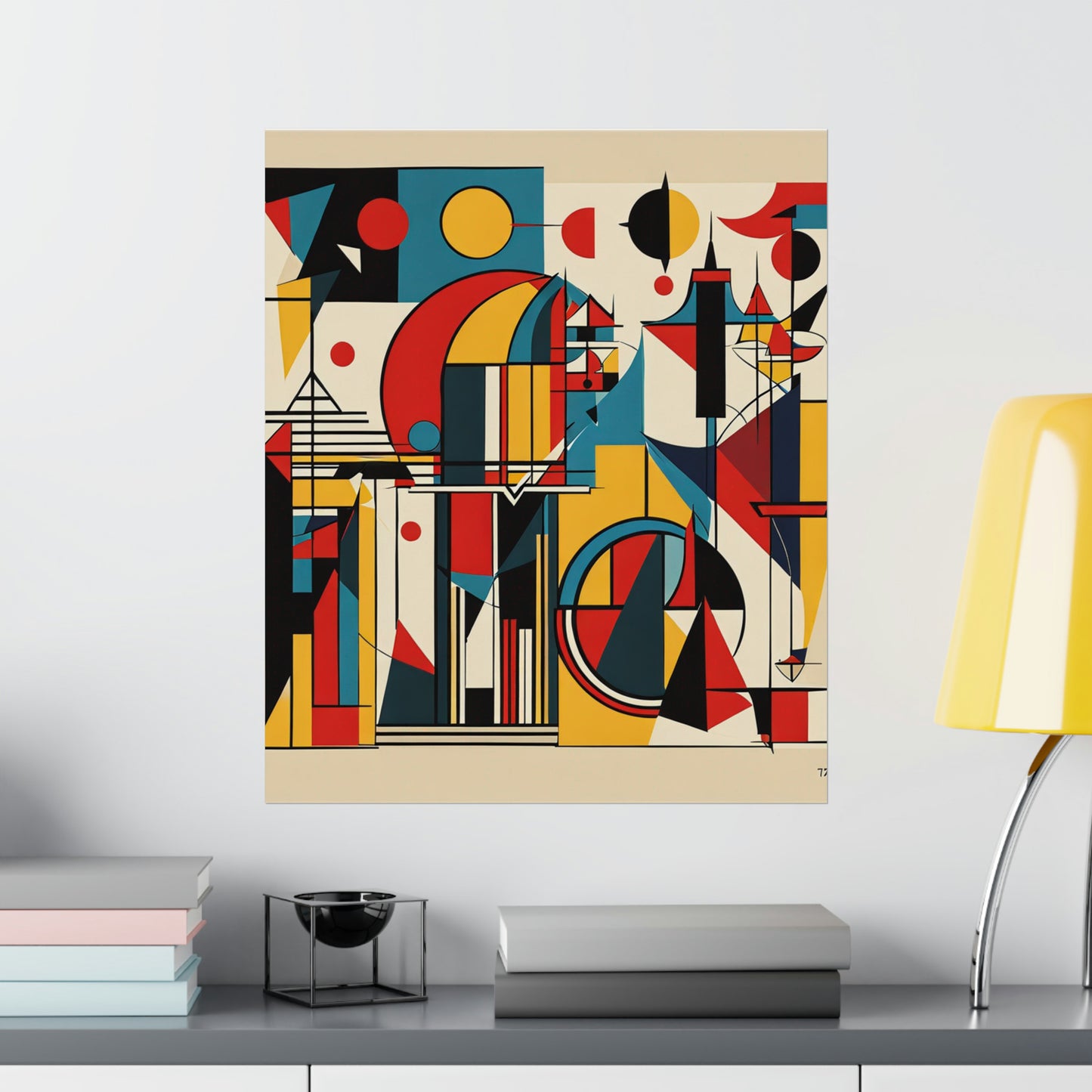 "Abstract Kandinsky-Inspired Justice Poster Print" by PenPencilArt