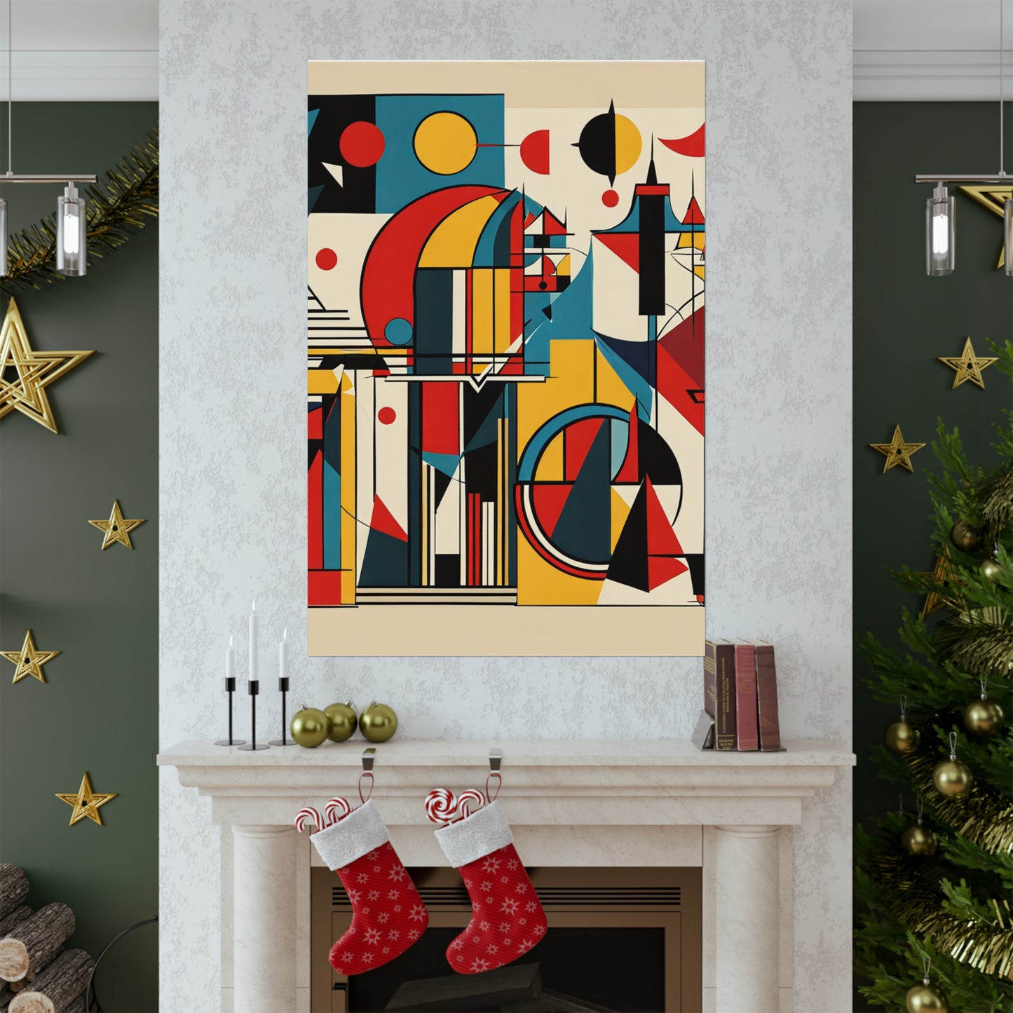 "Abstract Kandinsky-Inspired Justice Poster Print" by PenPencilArt