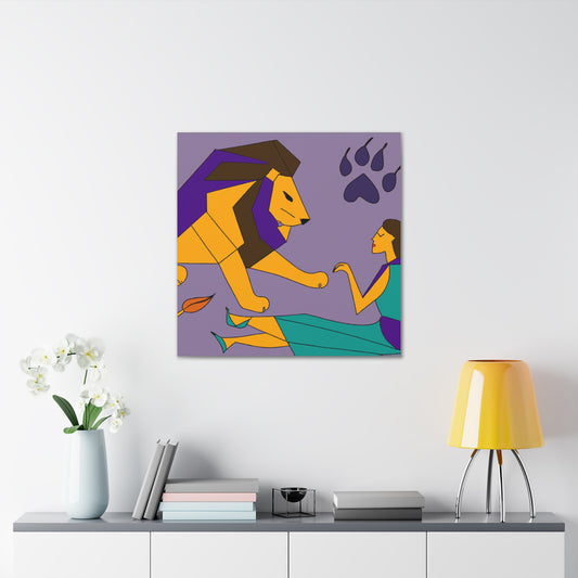 "Modern Art Canvas Print of Strength Inspired by Henri Matisse" by PenPencilArt