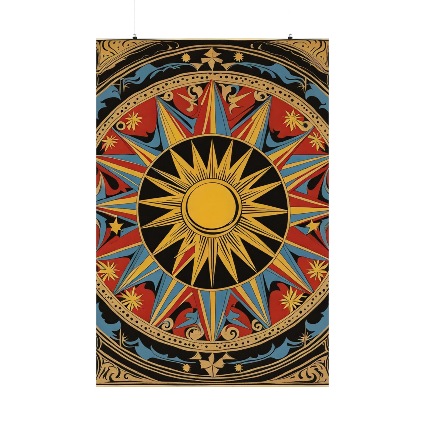 "Robert Indiana-Inspired 'The Sun' Poster Print" by PenPencilArt