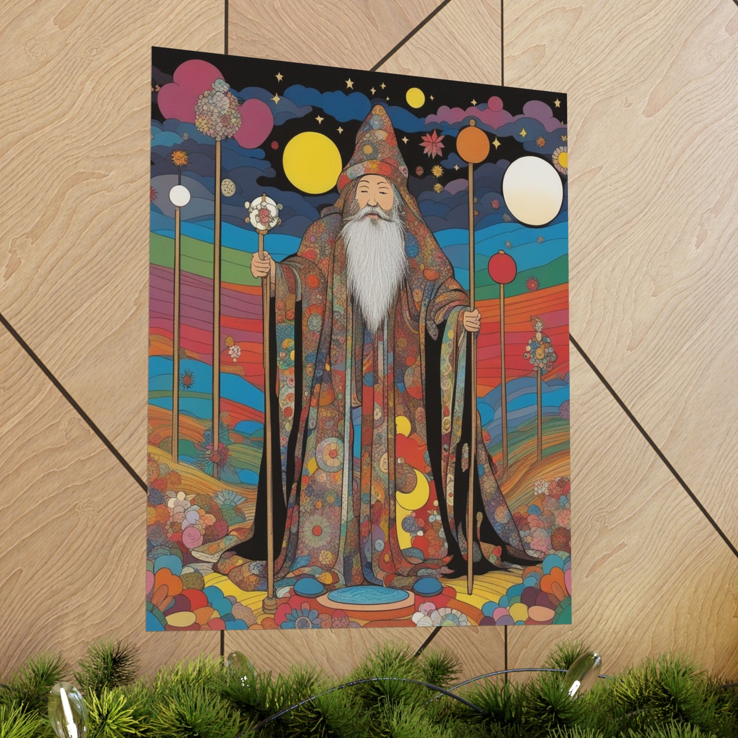 "Takashi Murakami-Inspired 'The Hermit' Digital Poster Print" by PenPencilArt