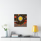 "Yayoi Kusama Inspired Sun Poster Print" by PenPencilArt