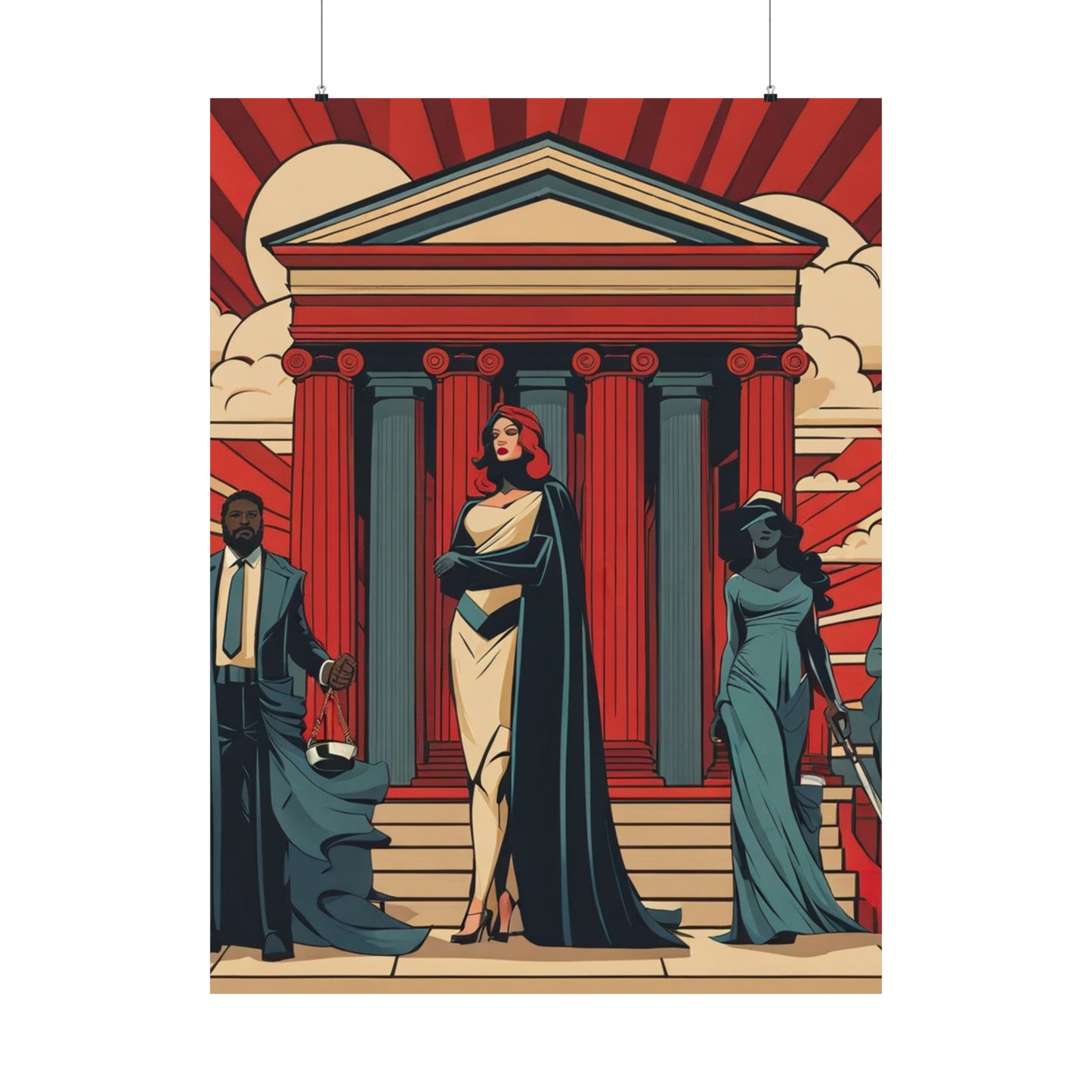 "Justice Art Print: Inspired by Artist Jason Benjamin" by PenPencilArt