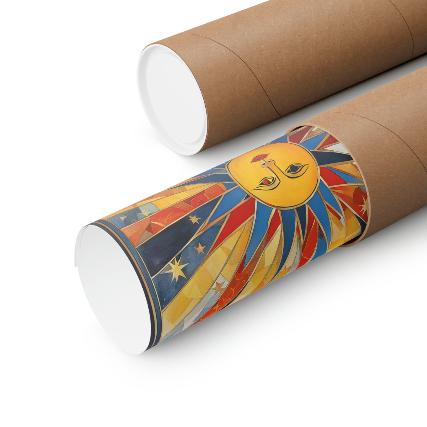 "Jasper Johns Inspired Sun Poster Print" by PenPencilArt