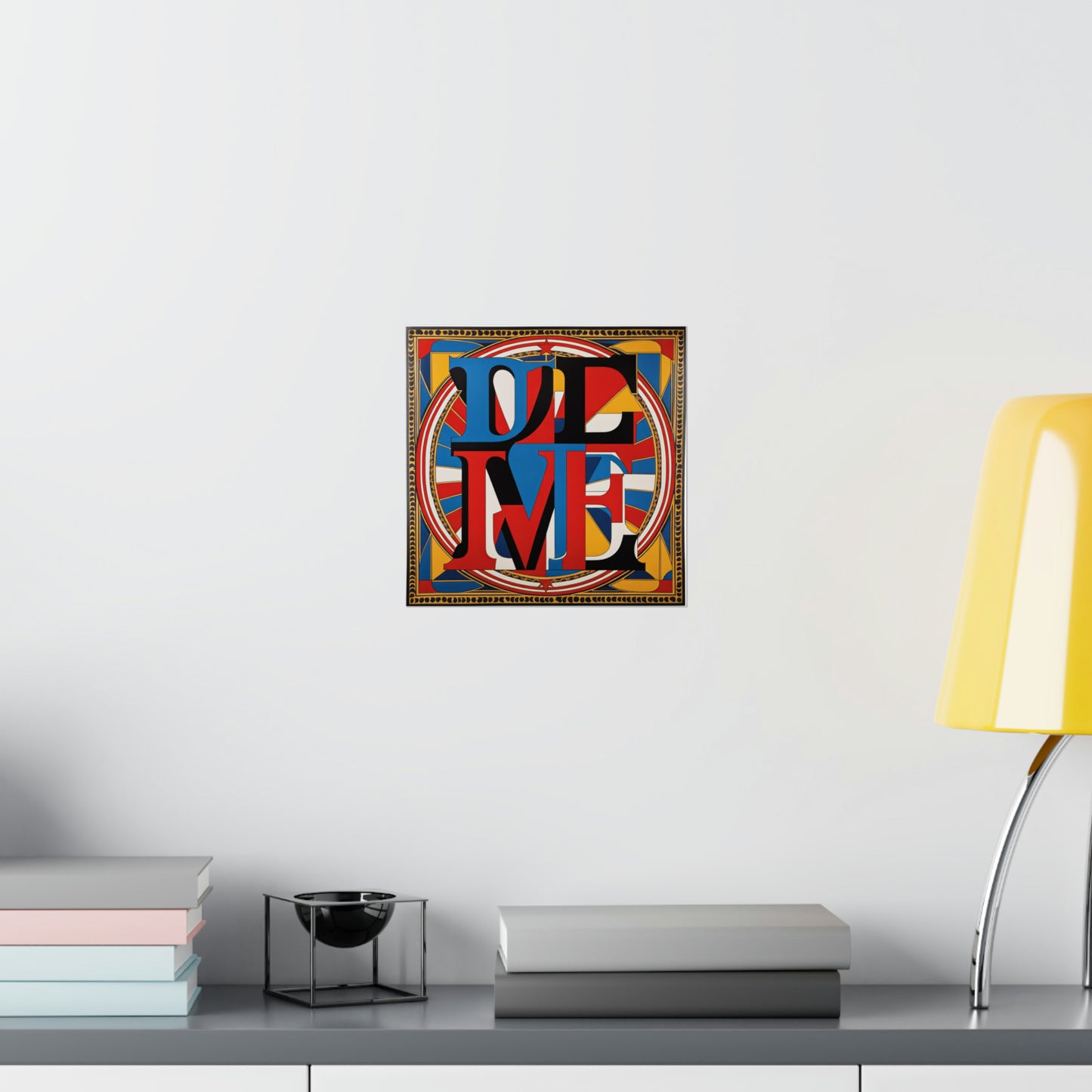 "Robert Indiana-Inspired Justice Poster Print" by PenPencilArt