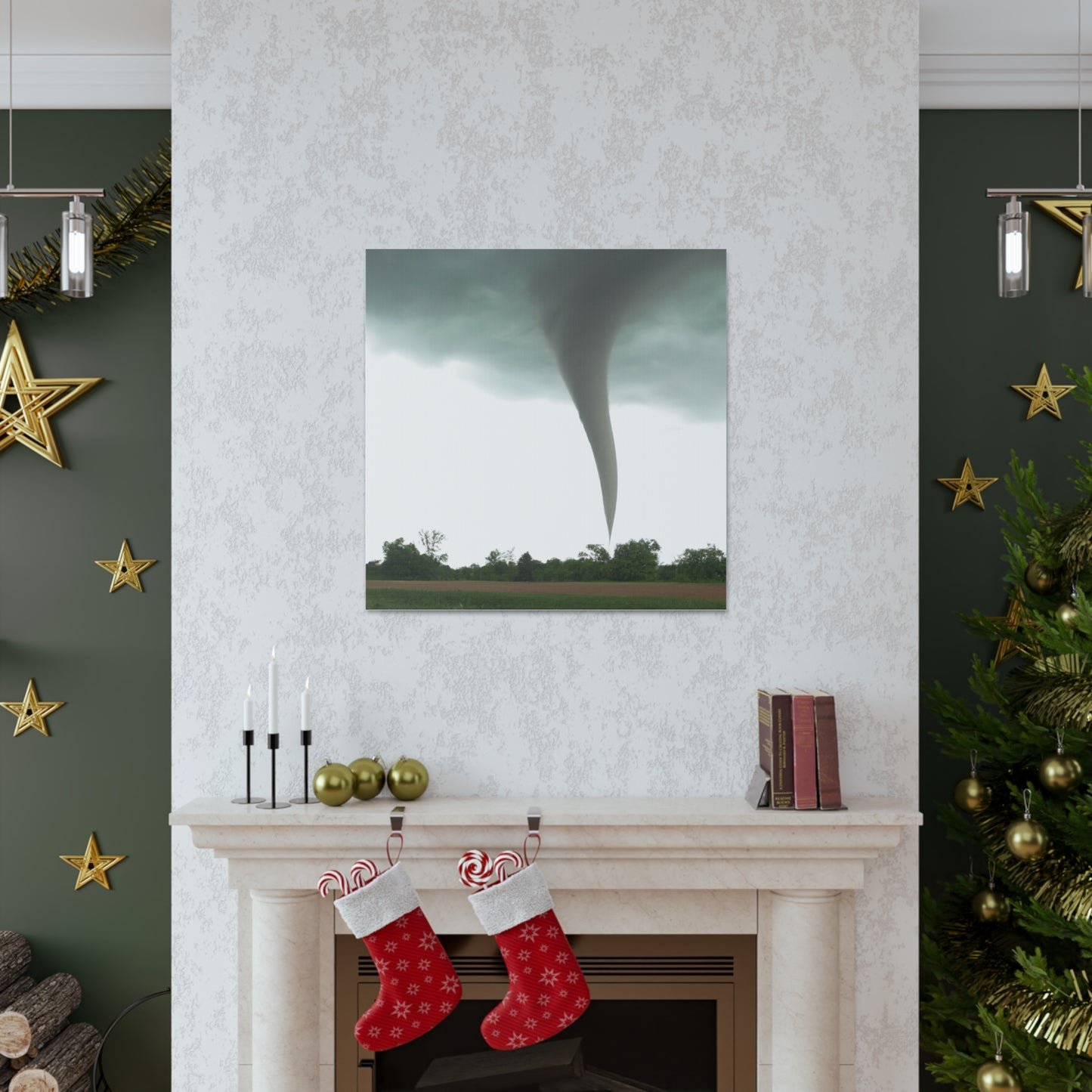 "Texas Tornado Canvas Print Inspired by Mel Ramos" by PenPencilArt