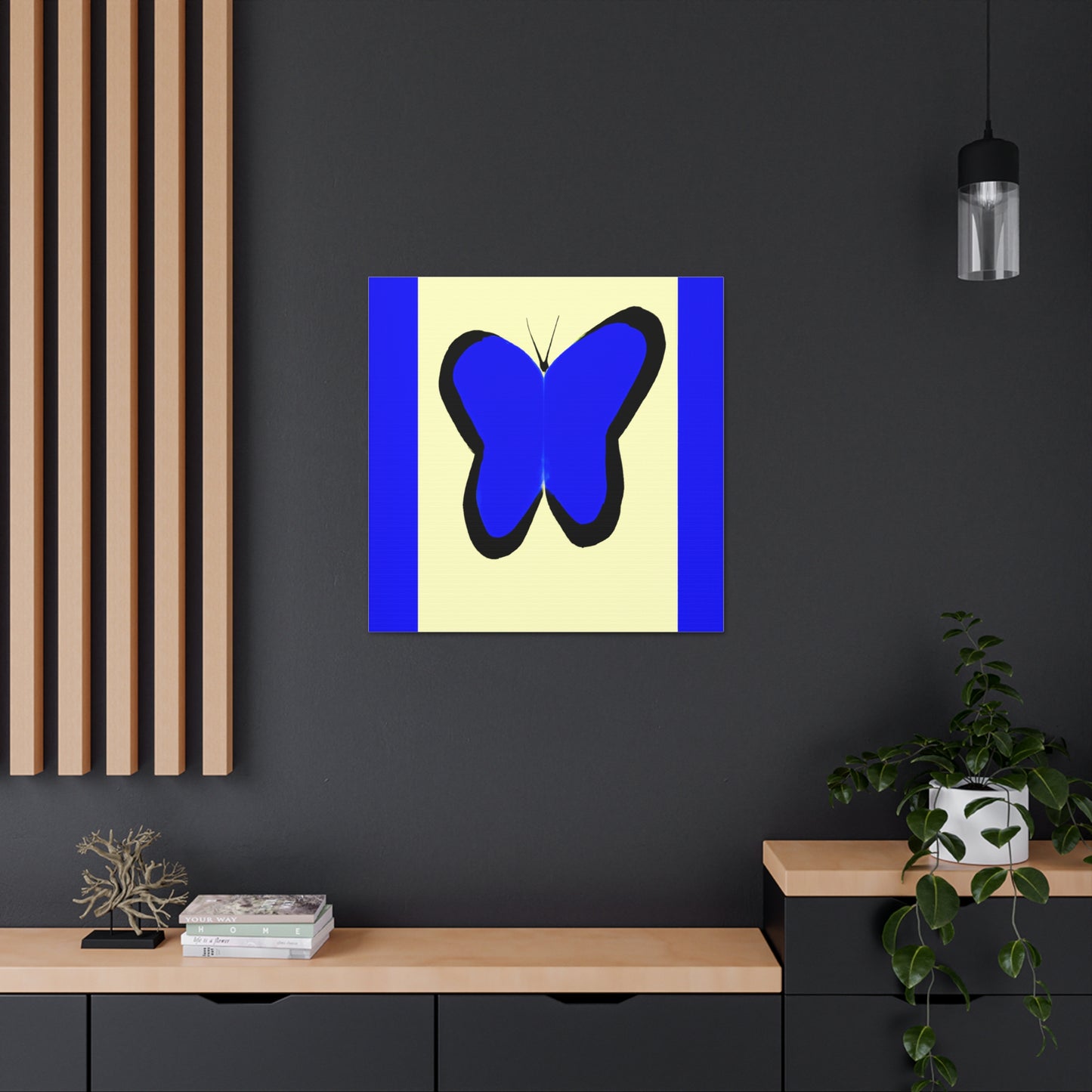 "Kazimir Malevich - Blue Butterfly Canvas Print" by PenPencilArt